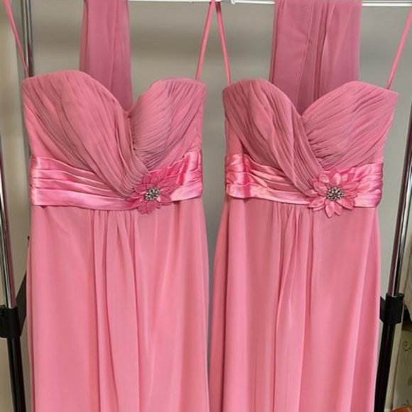 Pink Bridesmaid Dress Size 4 - Picture 1 of 1